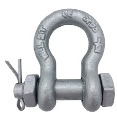Galvanised Safety Bow Shackle - 1/2